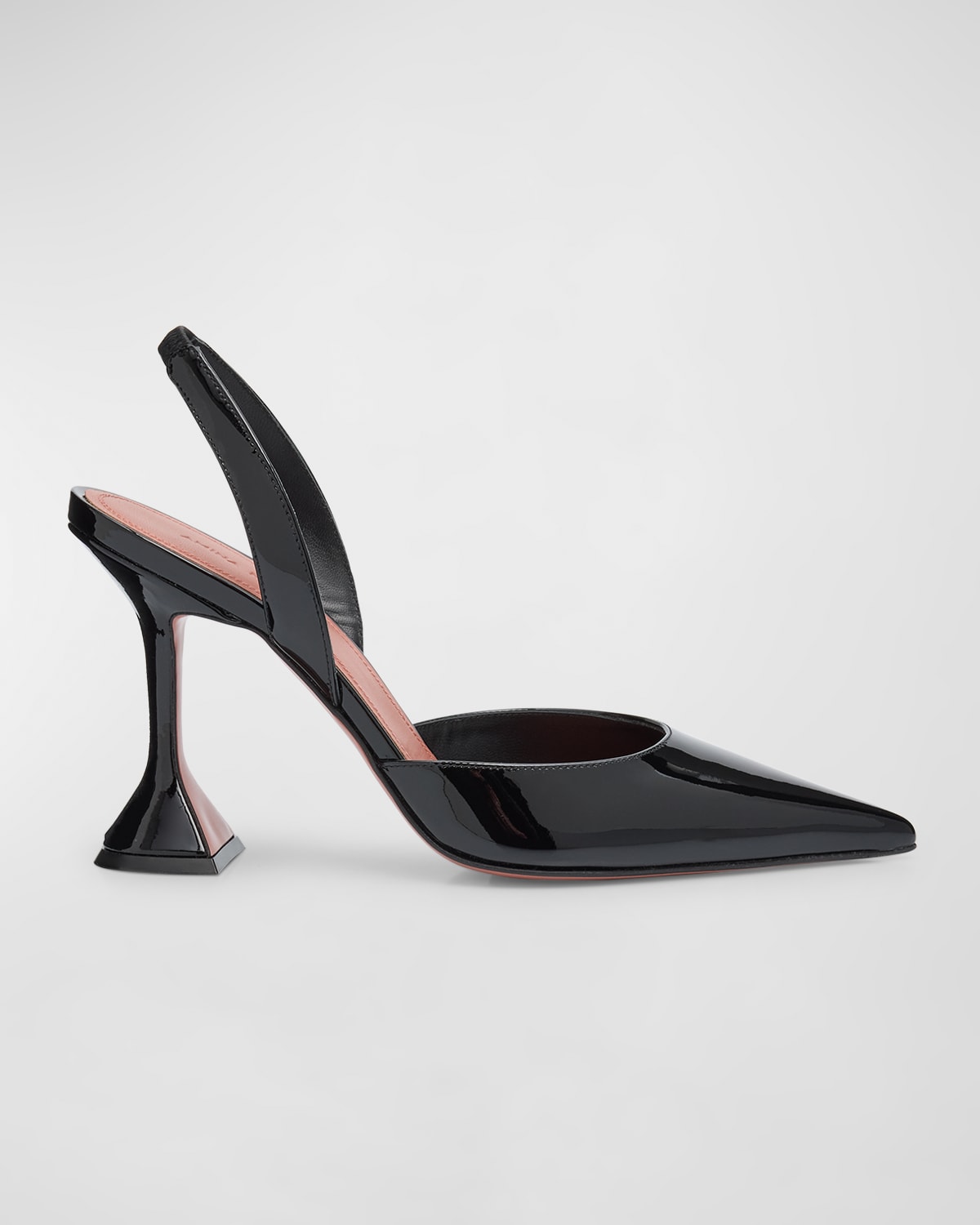 Shop Amina Muaddi Holli Patent Slingback Pumps In Black