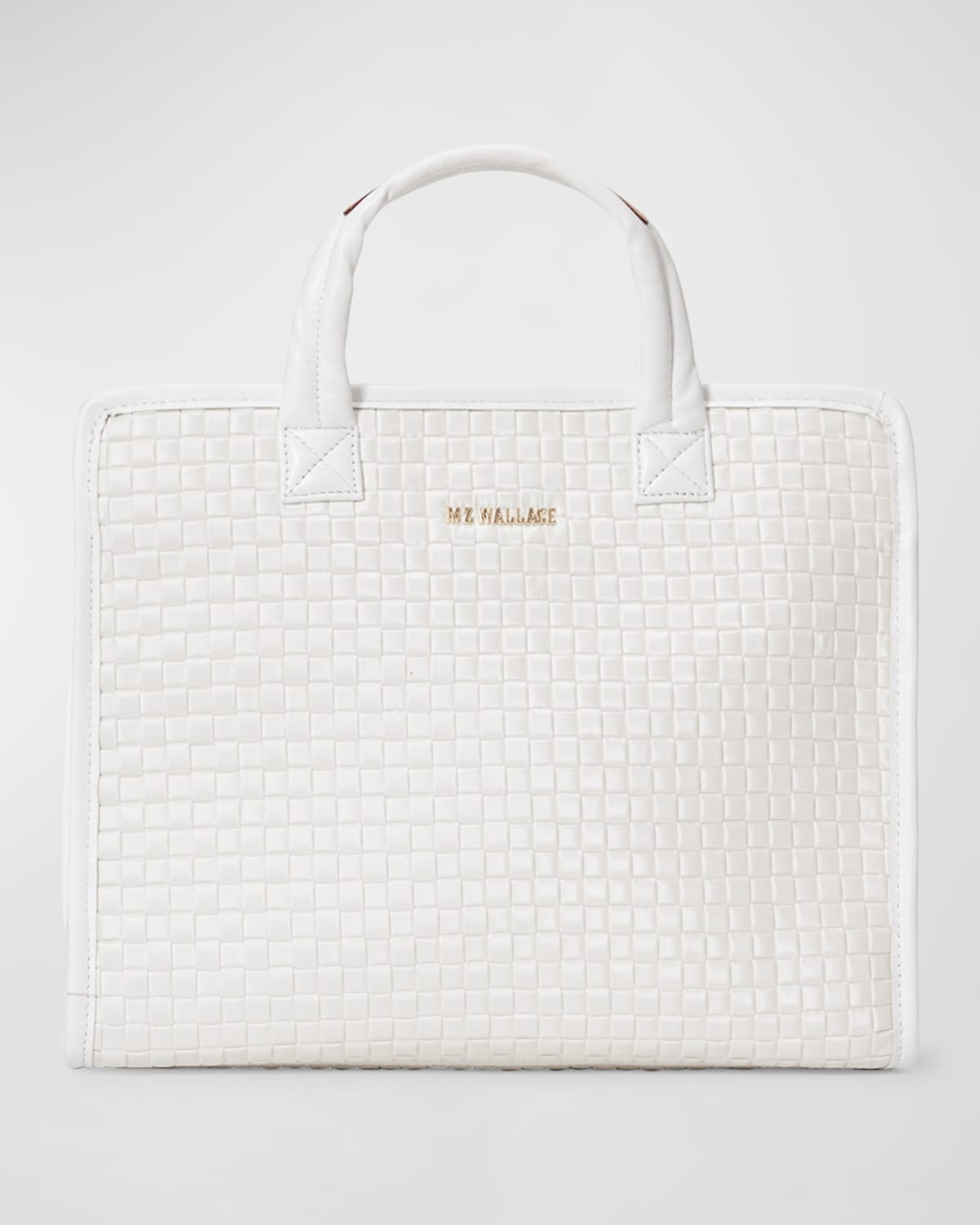 Mz Wallace Medium Woven Nylon Box Tote Bag