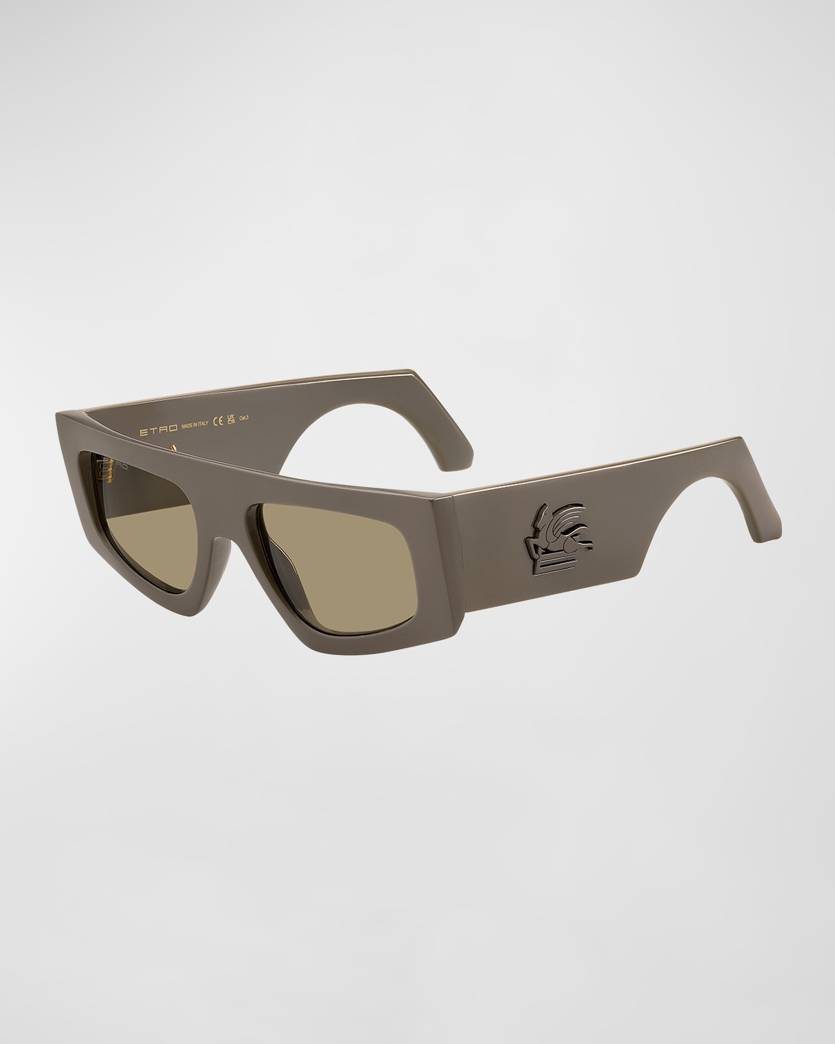 Etro Flat-top Plastic Cat-eye Sunglasses In 079u Mud Qt