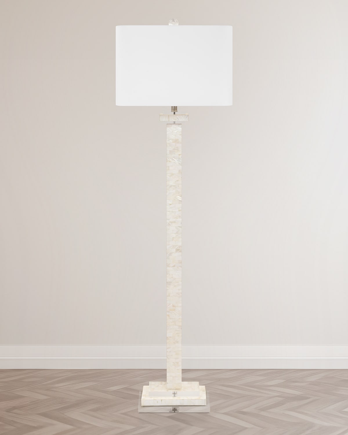 Shop Couture Lamps Naples Floor Lamp In Silver