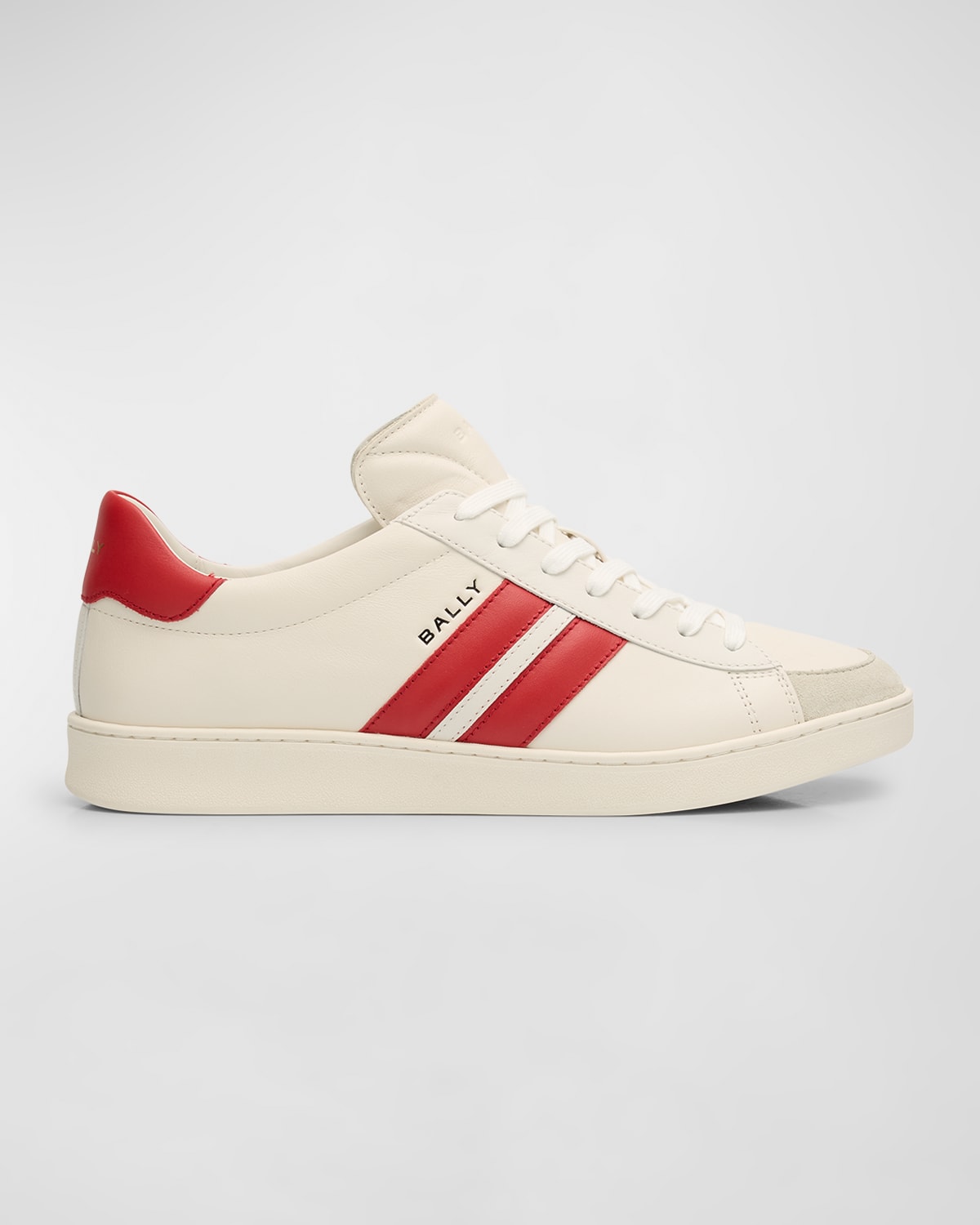 Men's Low-Top Leather Tennis Sneakers