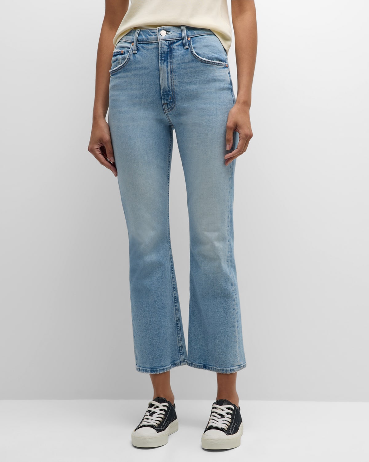 Shop Mother The Scooter Ankle Jeans In Dont Be A Square