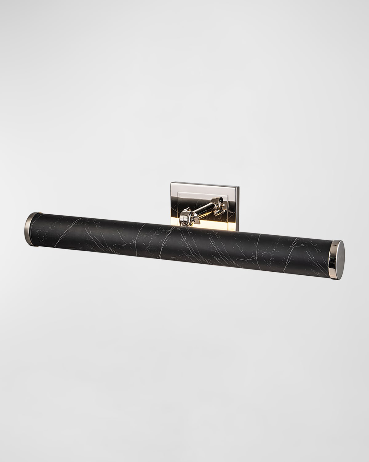 Lucas + Mckearn Coates Large Picture Light In Black Marble Finish With Polished Nickel Accent