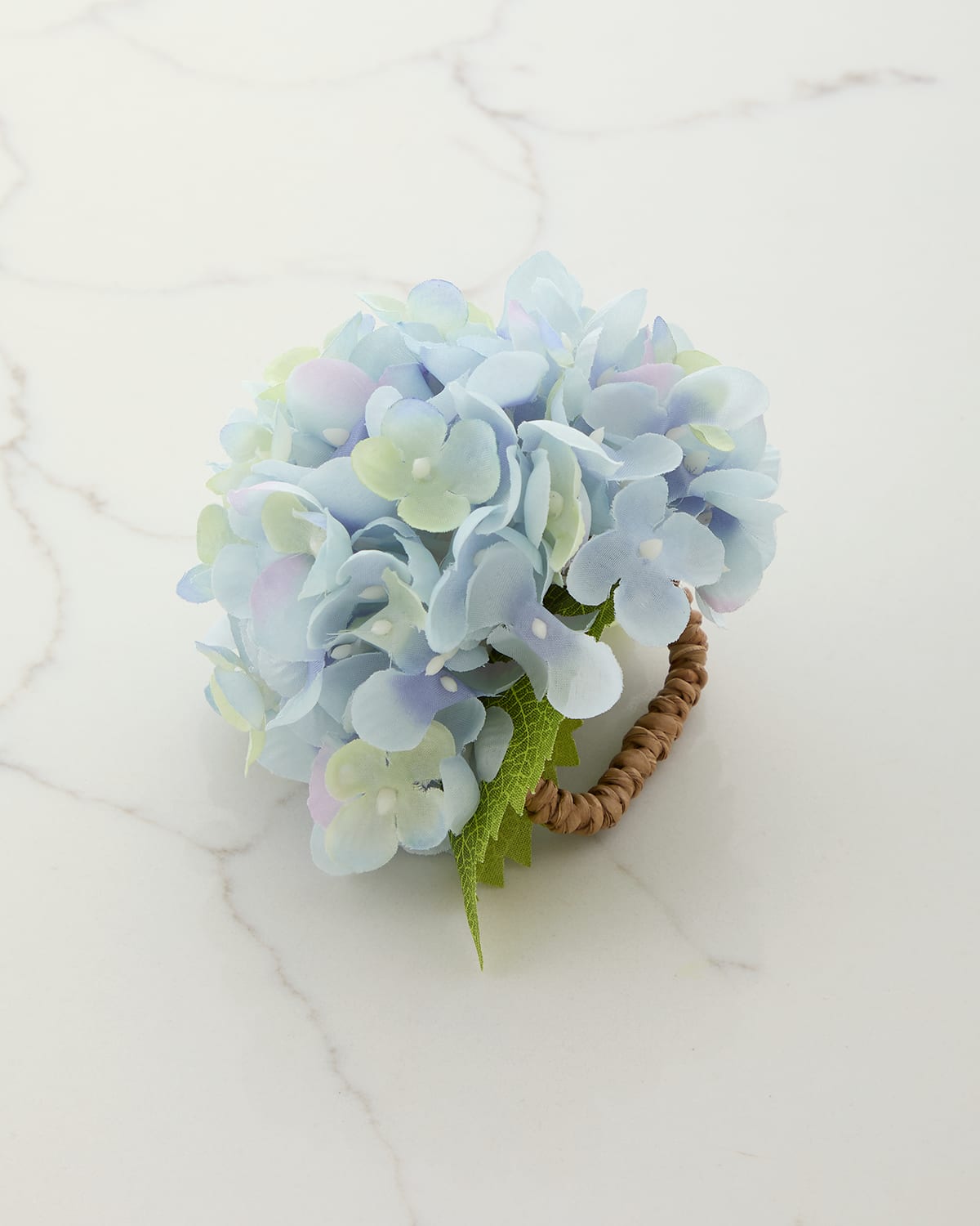 Shop Deborah Rhodes Hydrangea Blossom Napkin Ring In Blue