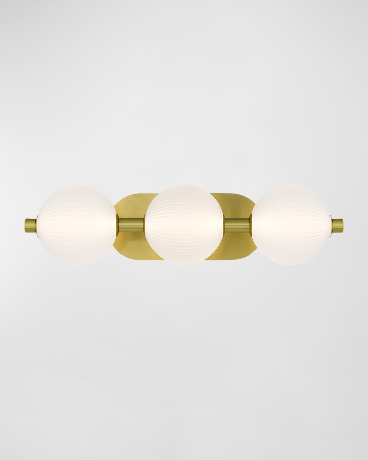 Shop Eurofase Palmas 3-light Led Golden Vanity