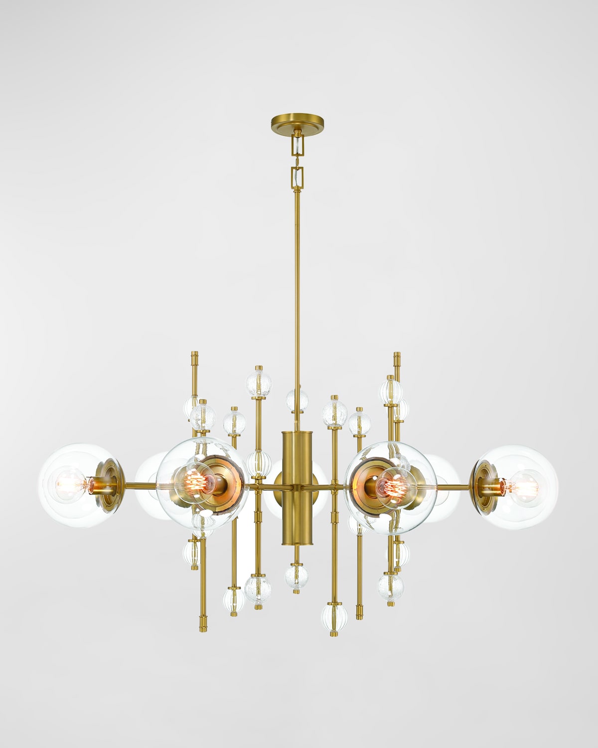 Shop Eurofase Traiton 9-light Chandelier In Gold