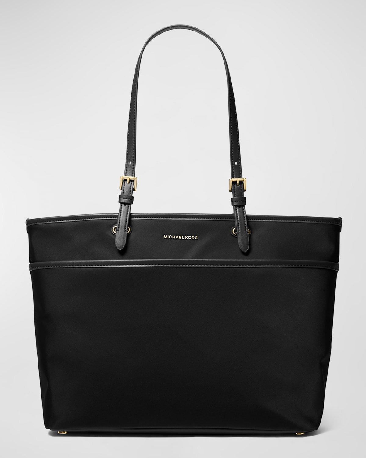 Michael Michael Kors Winston Large Pocket Nylon Tote Bag In Black