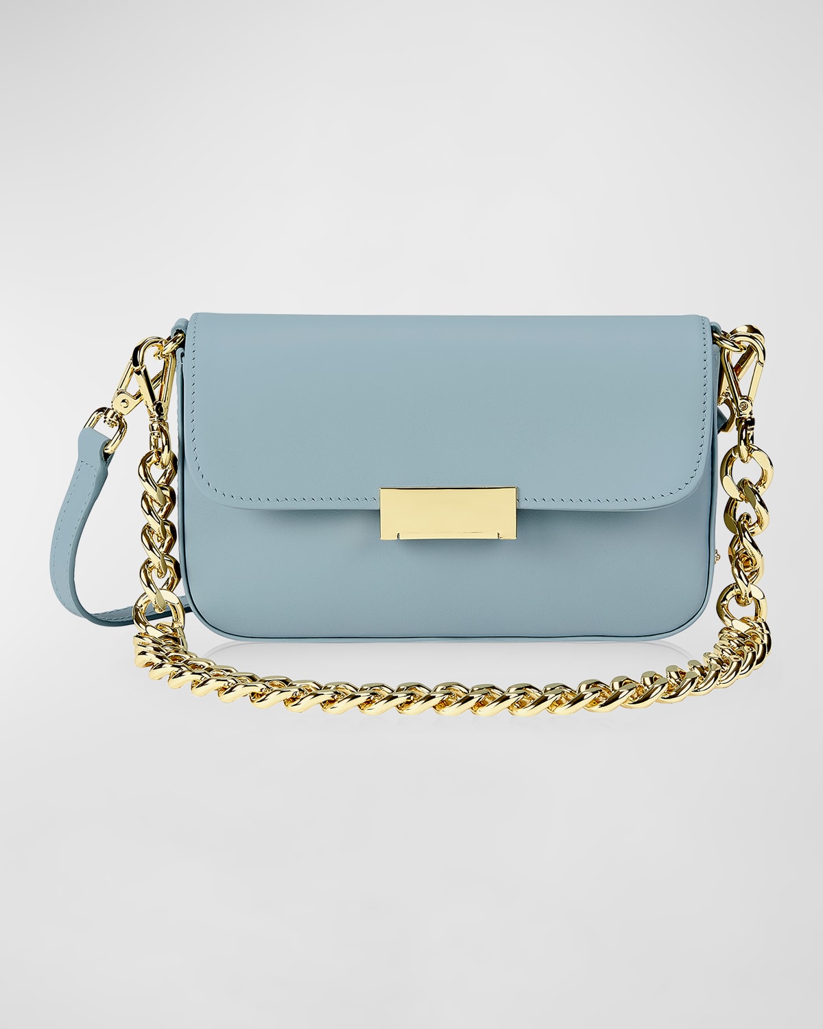 Edie Flap Leather Shoulder Bag