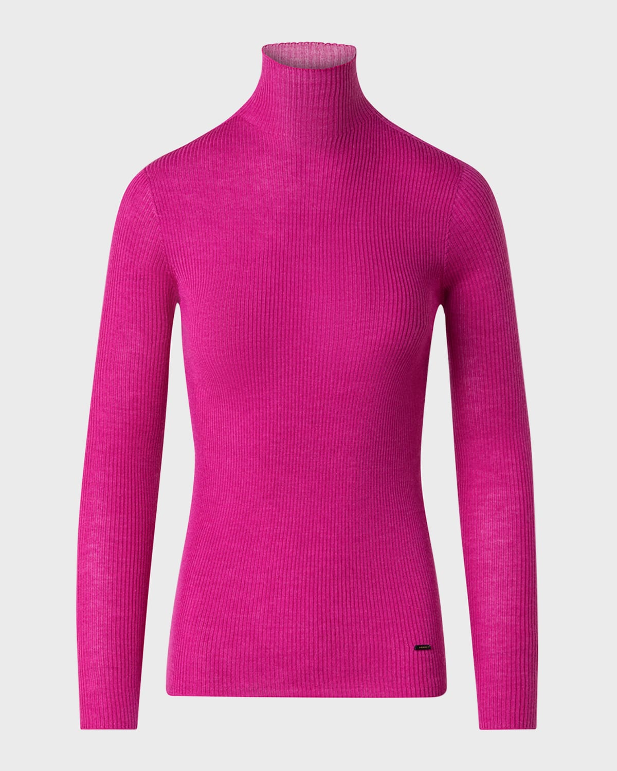 Cashmere-Blend Fine Ribbed Knit Top
