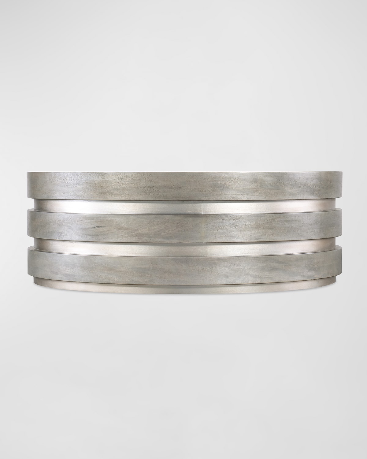 Hooker Furniture Guilded Cocktail Table In Gray, Silver