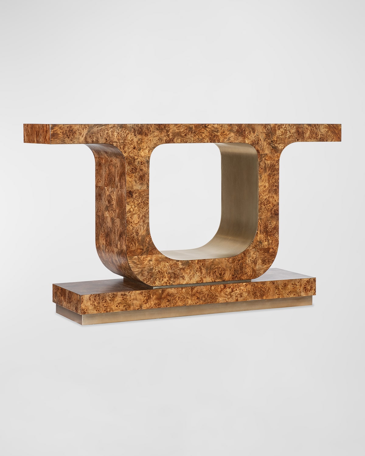 Shop Hooker Furniture Burlesque Console Table In Mappa Burl