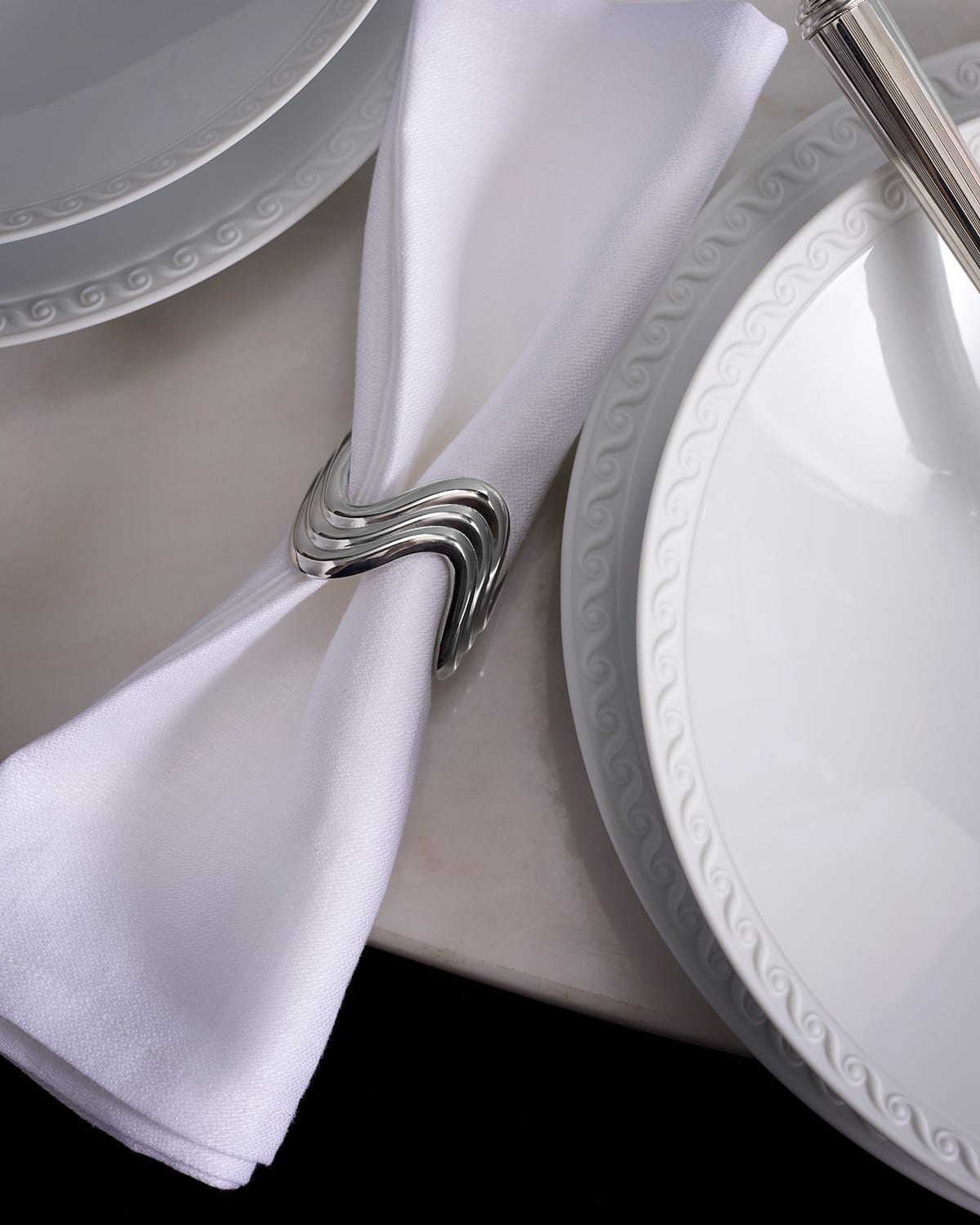 L'objet Ripple Napkin Rings Jewels, Set Of 4