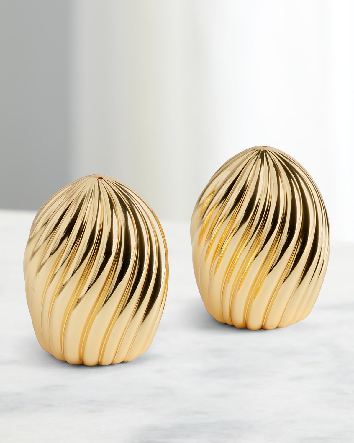 Shop L'objet Gold-tone Ripple Spice Jewels Set Of 2