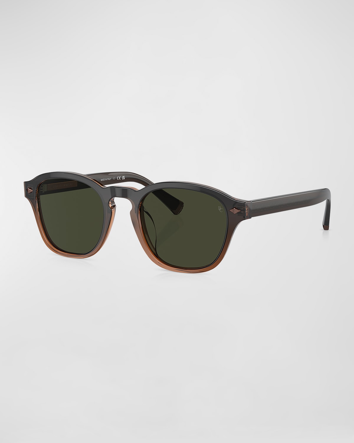 Men's Polarized Acetate Square Sunglasses