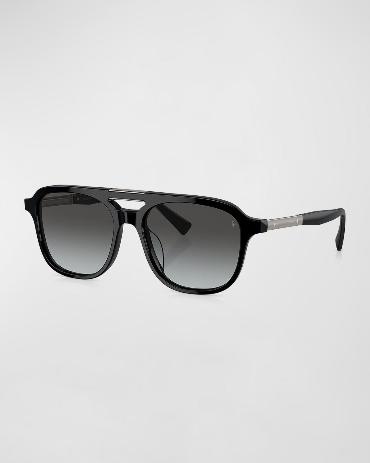 Brunello Cucinelli Men's Bc4001s Acetate Square Sunglasses In Black
