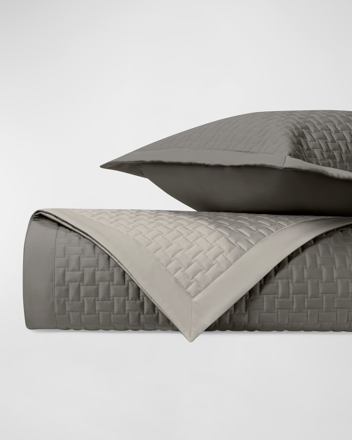 Home Treasures Wicker Coverlet Set, Kg / Ck In Sc Slate Gray