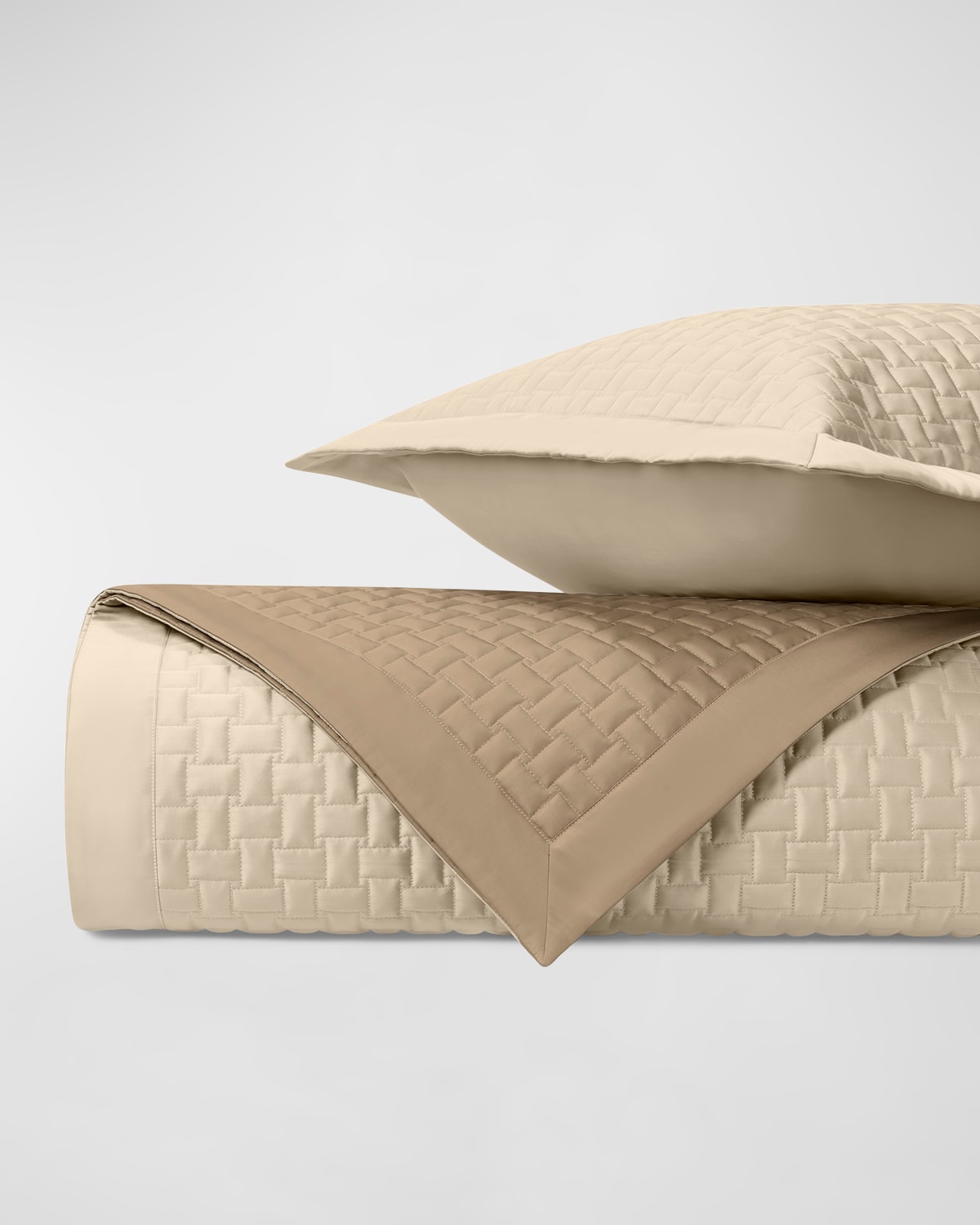 Home Treasures Wicker Coverlet Set, Fl / Qn In Sc Natural Charcoal