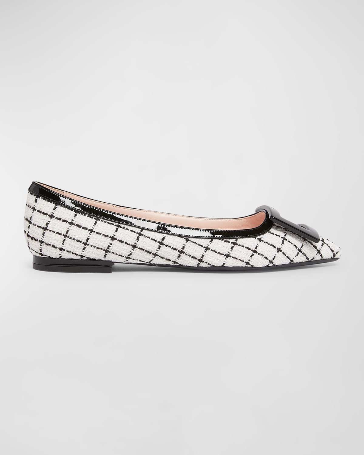 Gommettine Bicolor Buckle Ballerina Flats