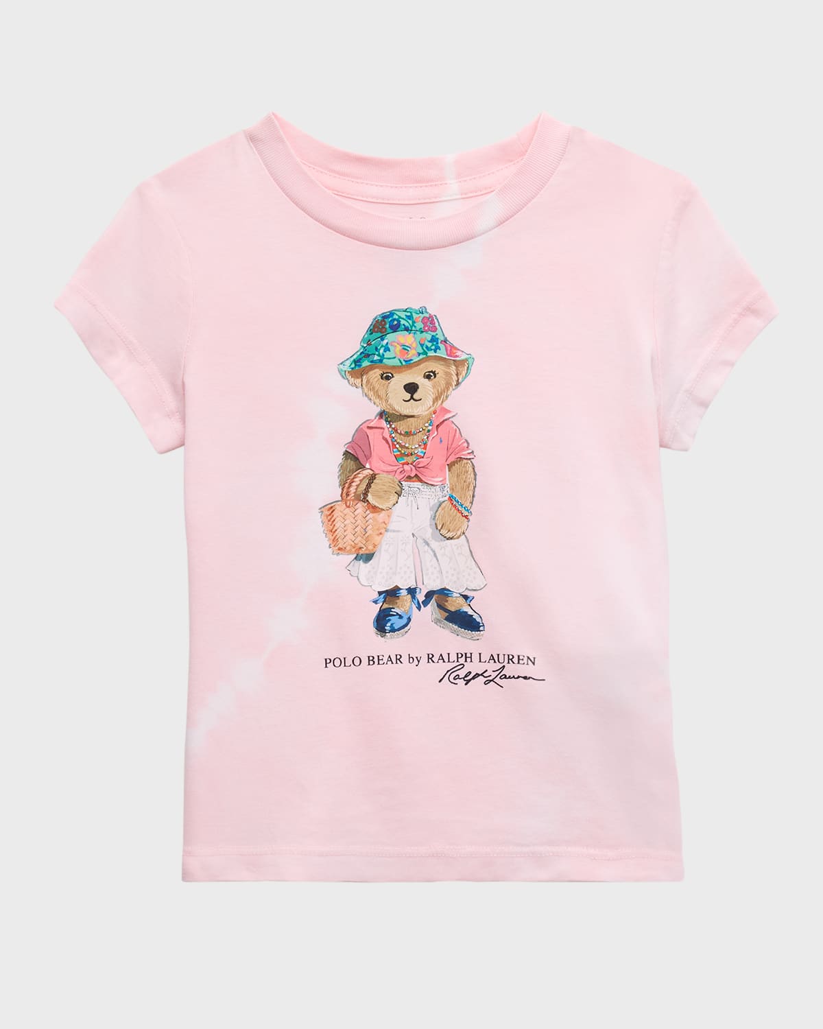 RALPH LAUREN GIRL'S POLO BEAR GRAPHIC T-SHIRT