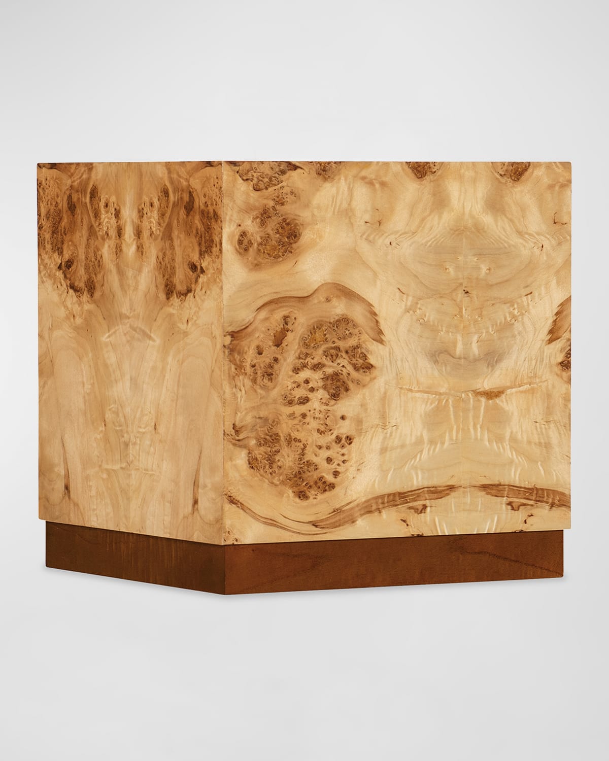 M By Hooker Furnishings Auberon Burl Accent Table In Natural Burl