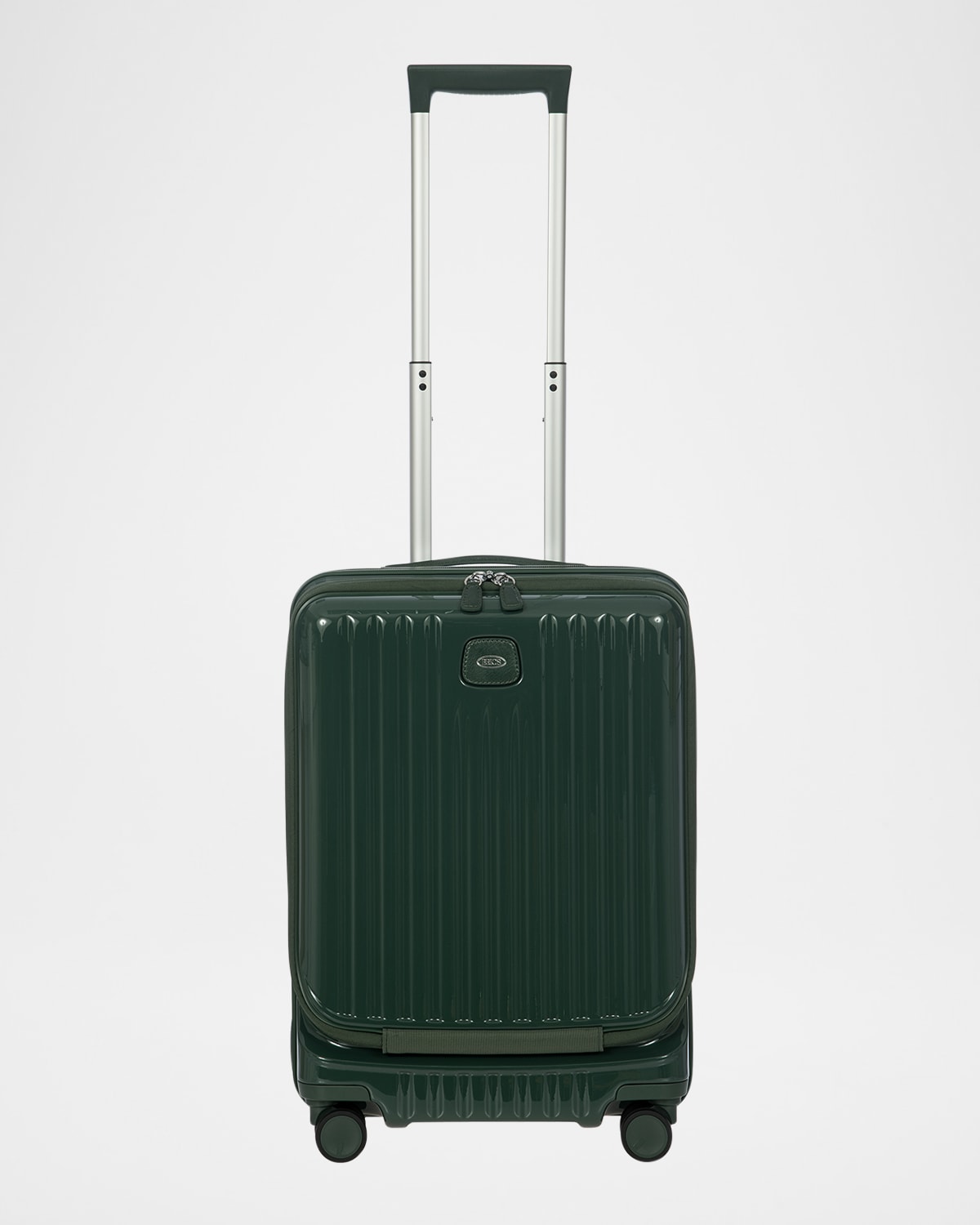 Bric's Positano 21 Carry On Spinner Pocket Suitcase In Emerald