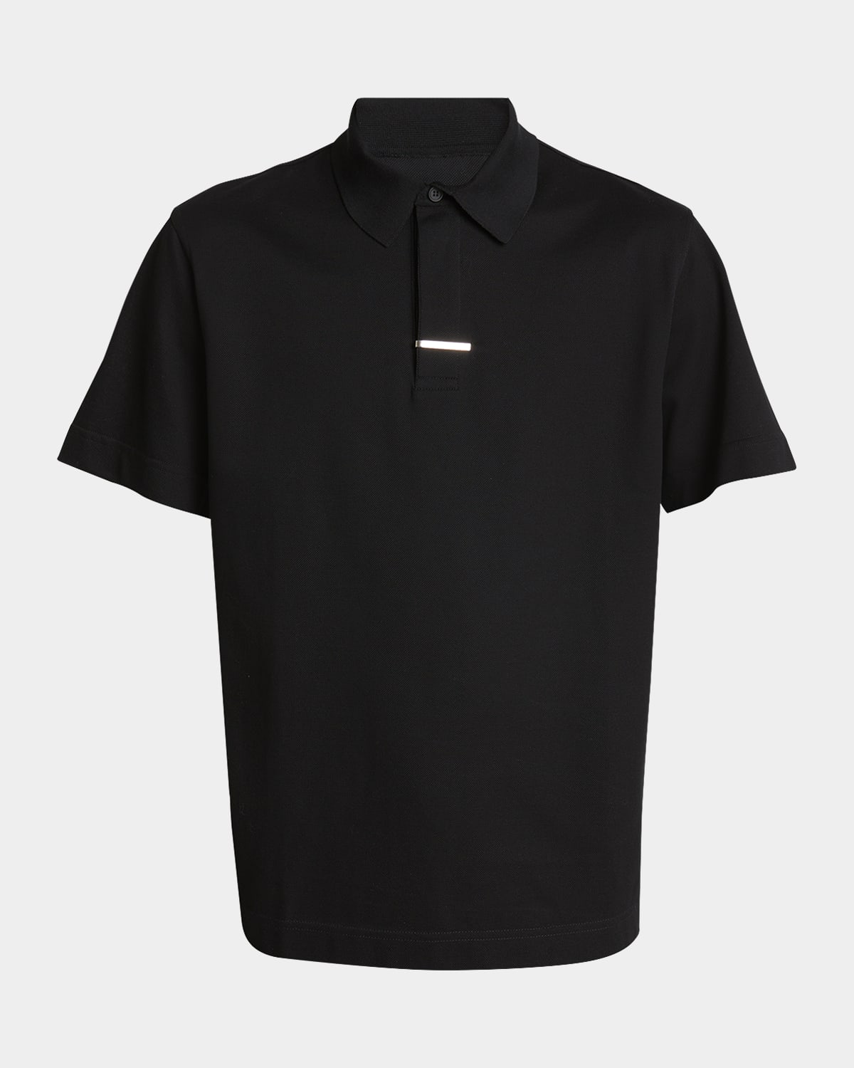 Shop Givenchy Men's Classic Polo Shirt With Tie Clip In White