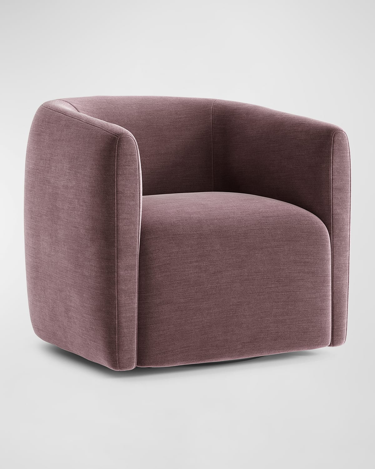 Shop Bernhardt Aline Dark Purple Swivel Chair