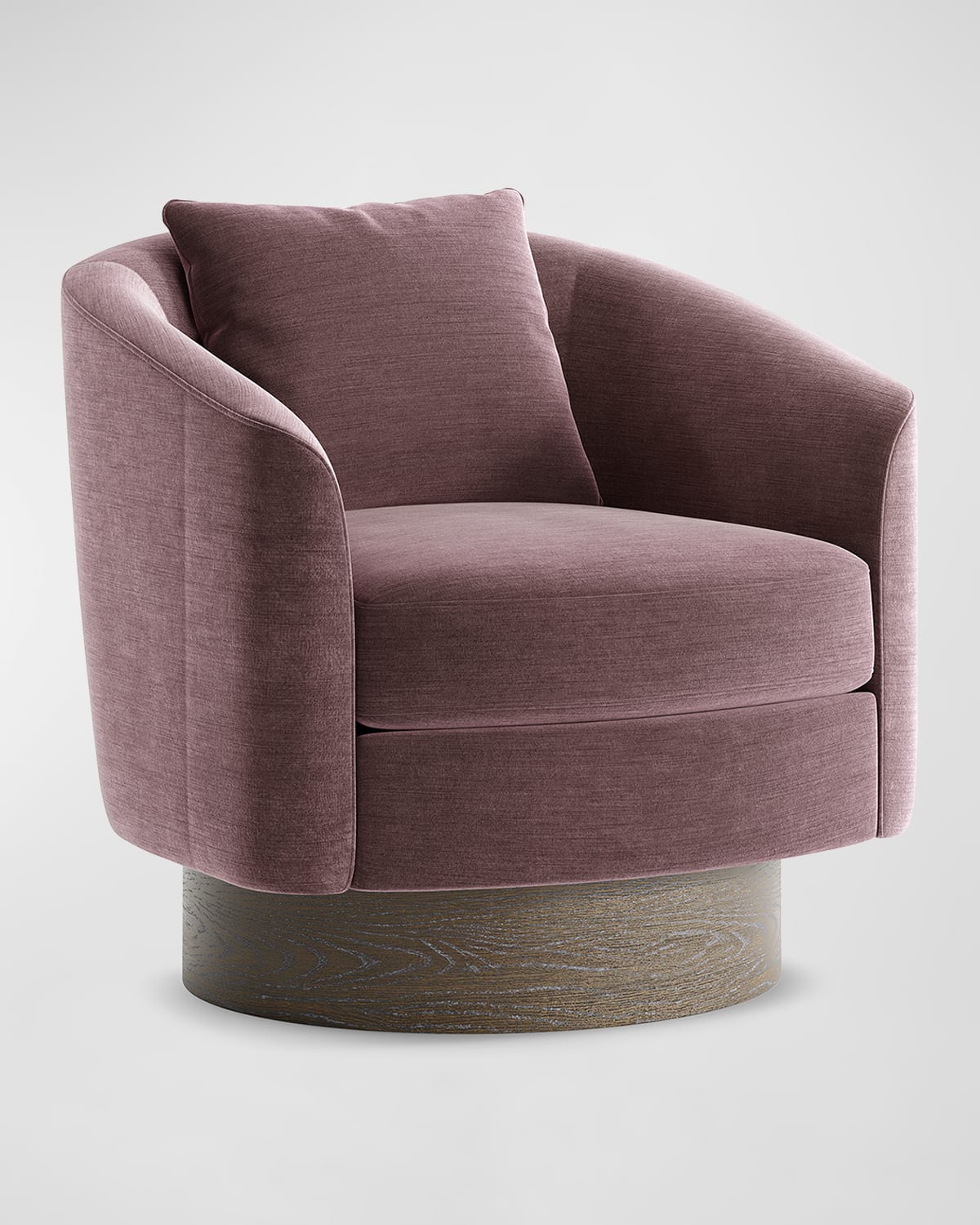 Shop Bernhardt Camino Dark Purple Swivel Chair