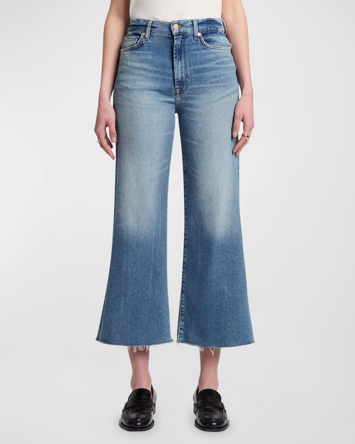 7 For All Mankind Ultra High Rise Cropped Jo Jeans In Panorama