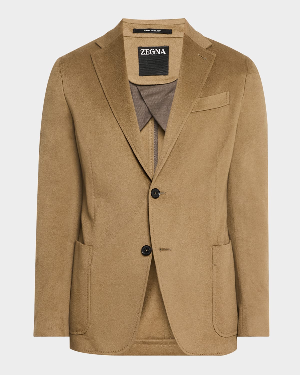 Zegna Men's Oasi Cashmere Blazer In Md Bge Sld