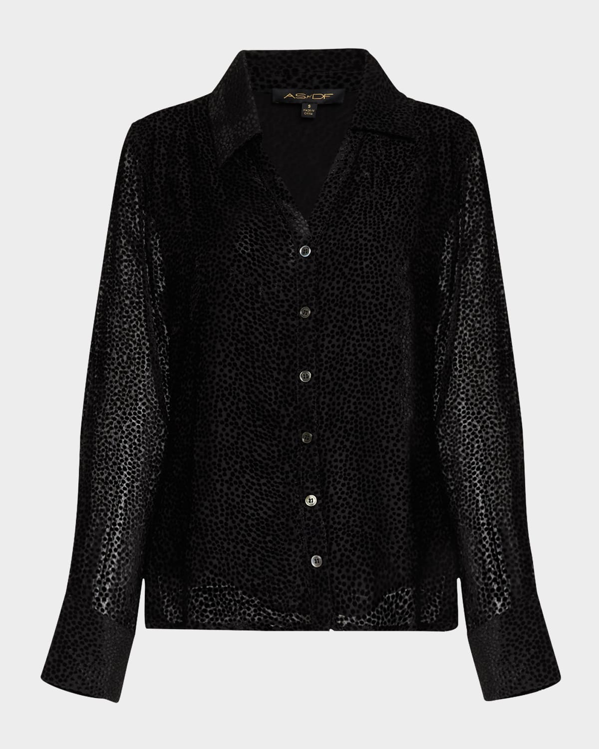 Savannah Velvet Burnout Blouse