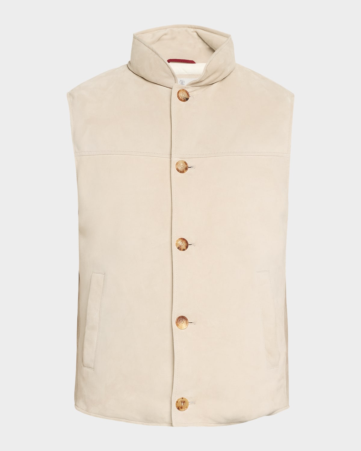 Men's Padded Down Suede Vest