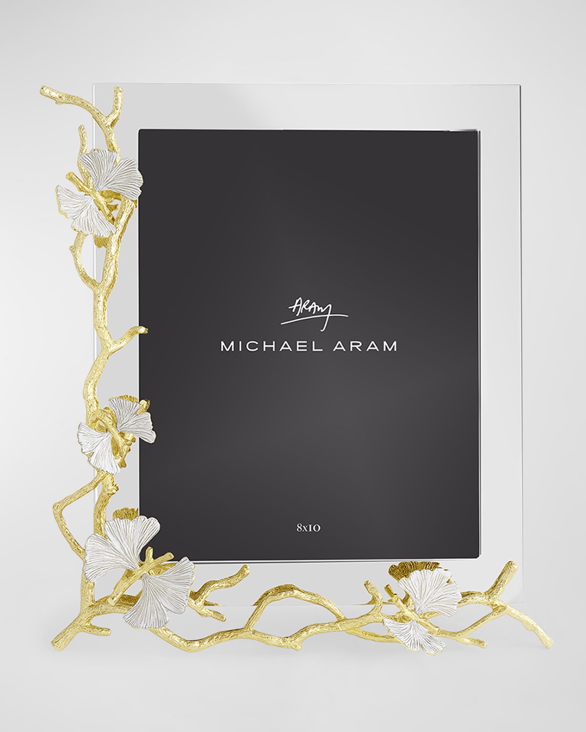 Michael Aram Butterfly Ginkgo White And Gold Frame, 8" X 10" In White And Gold