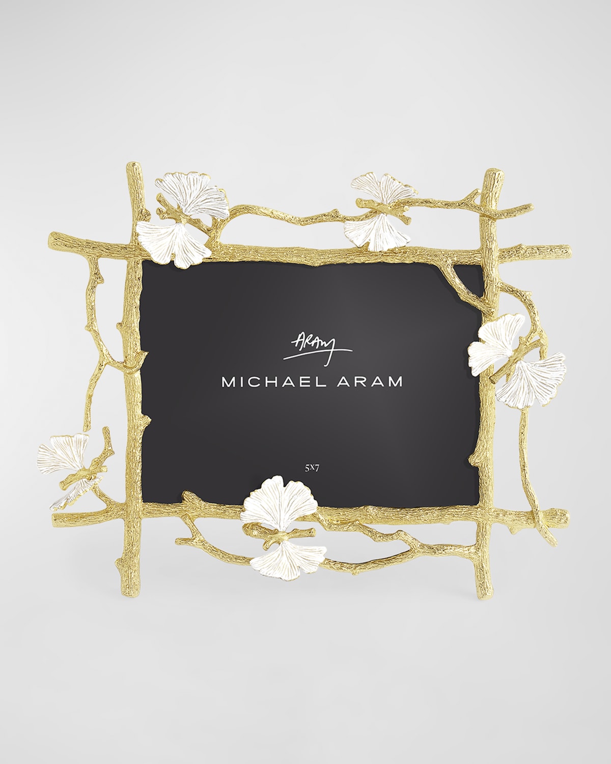 Michael Aram Butterfly Ginkgo Photo Frame, 5" X 7" In White And Gold