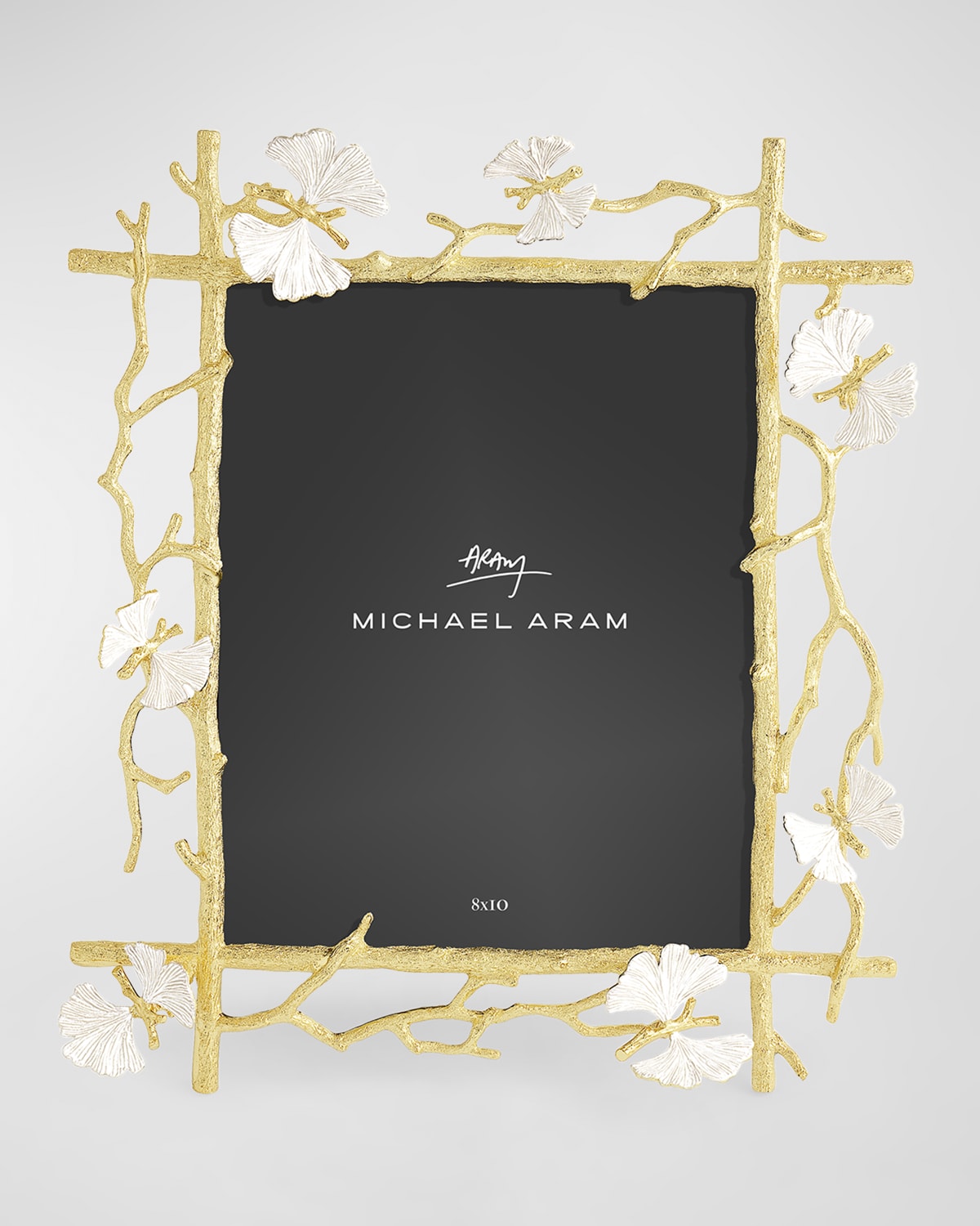 Michael Aram Butterfly Ginkgo Photo Frame, 8" X 10" In White And Gold
