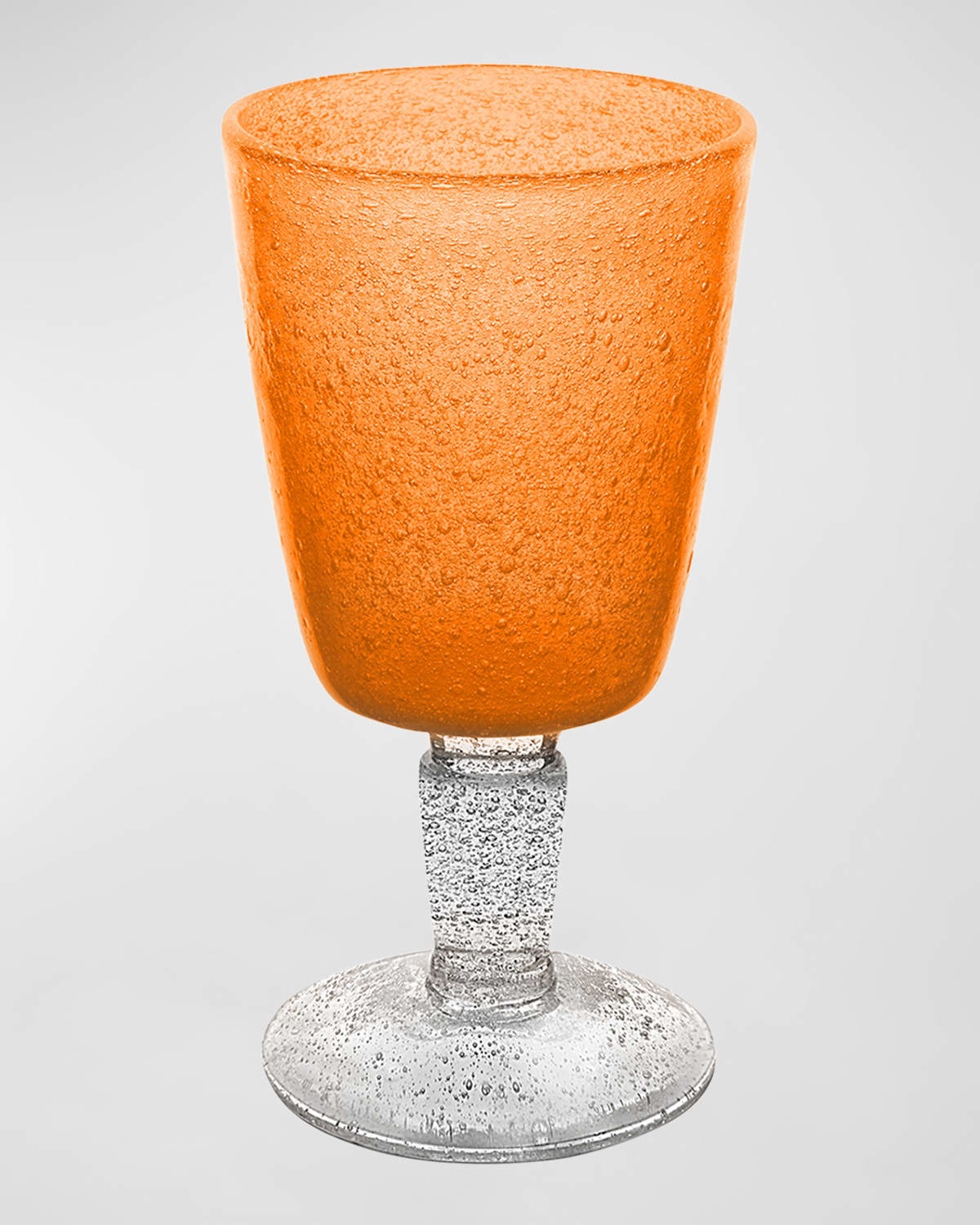 Memento 10 Oz. Wine Goblets, Set Of 6 In Mandarin