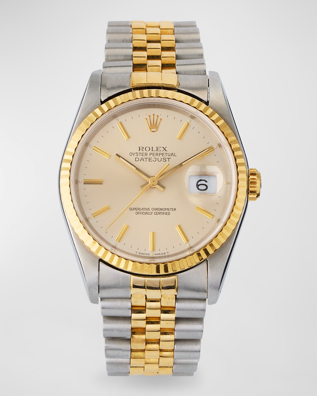 Rolex Oyster Perpetual Datejust 36mm Vintage 1990 Watch