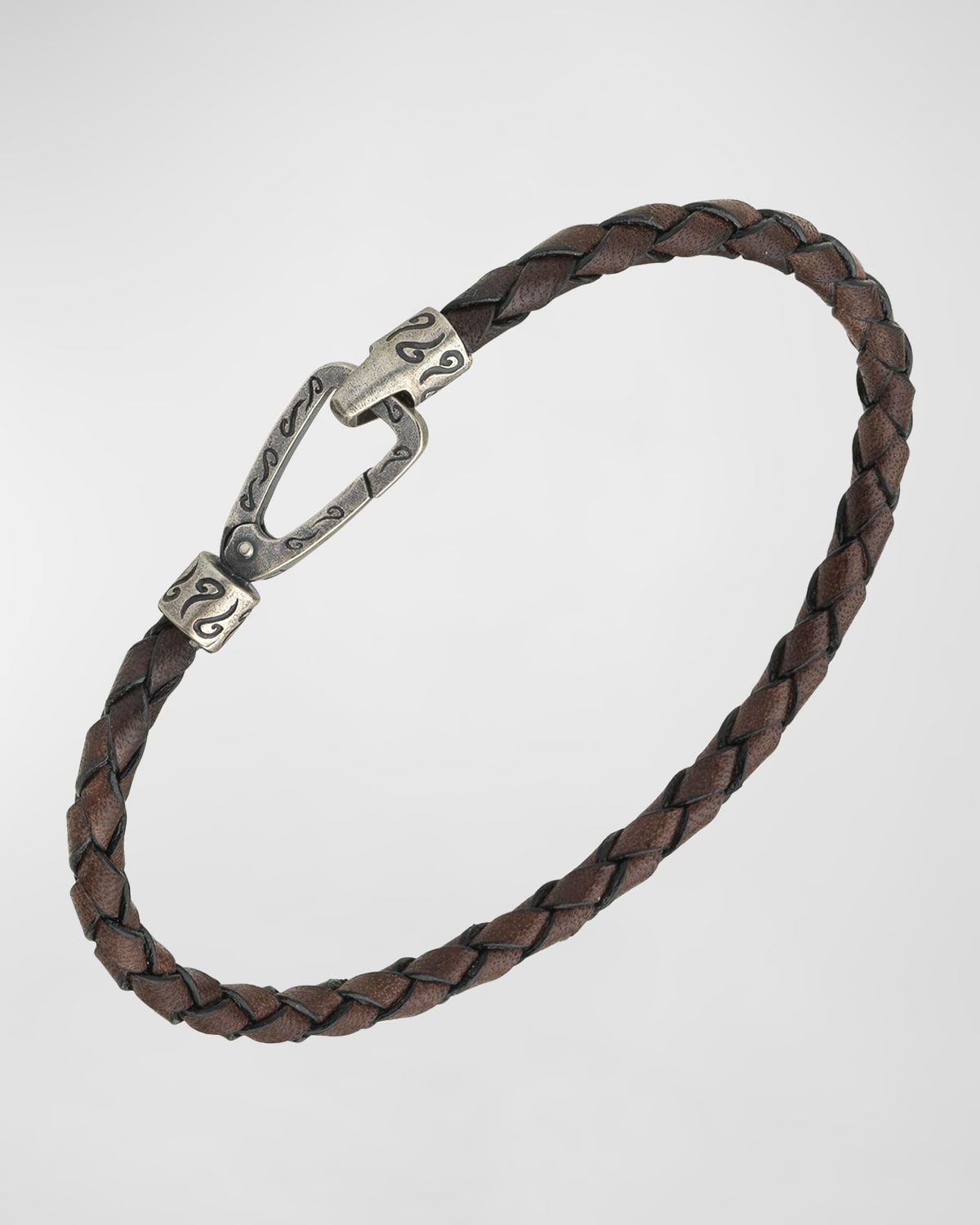 Men's Lash Woven Bracelet, Silver