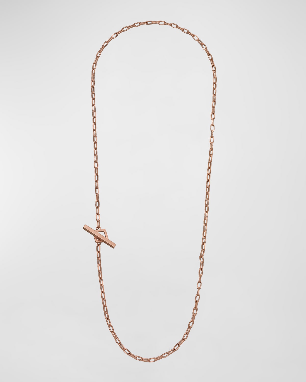 Men's Ulysses Hand Etched Link Lariat Necklace in Gold, 62mm