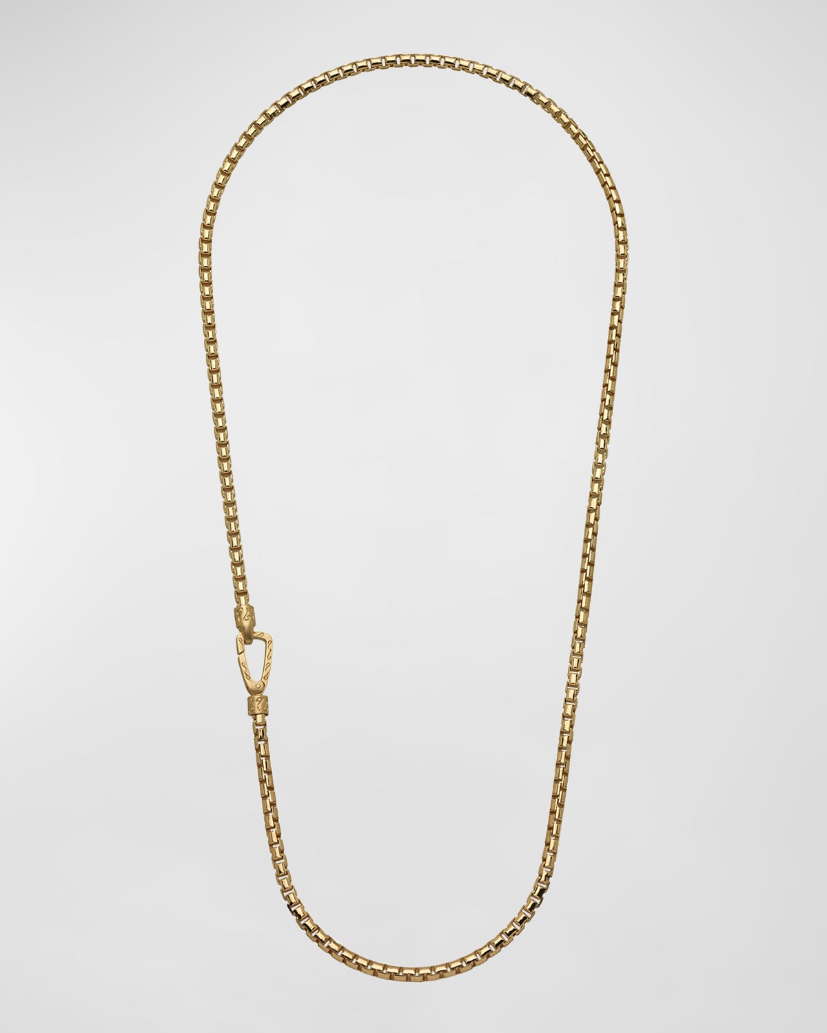 Men's Ulysses Box Chain Necklace in Gold, 52mm