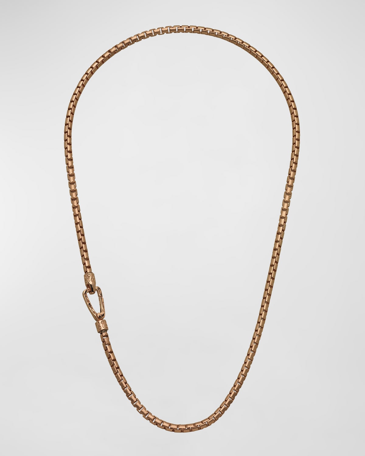 Men's Ulysses Box Chain Necklace in Gold, 57mm