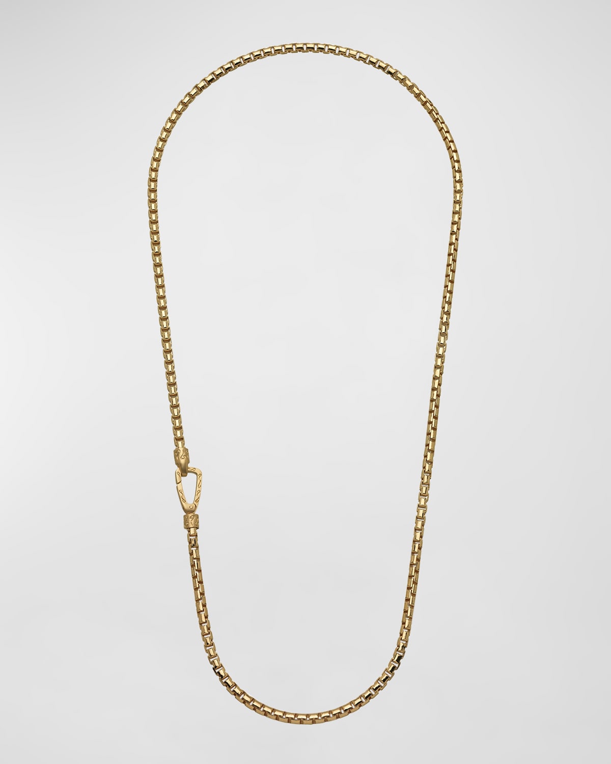 Men's Ulysses Box Chain Necklace in Gold, 57mm