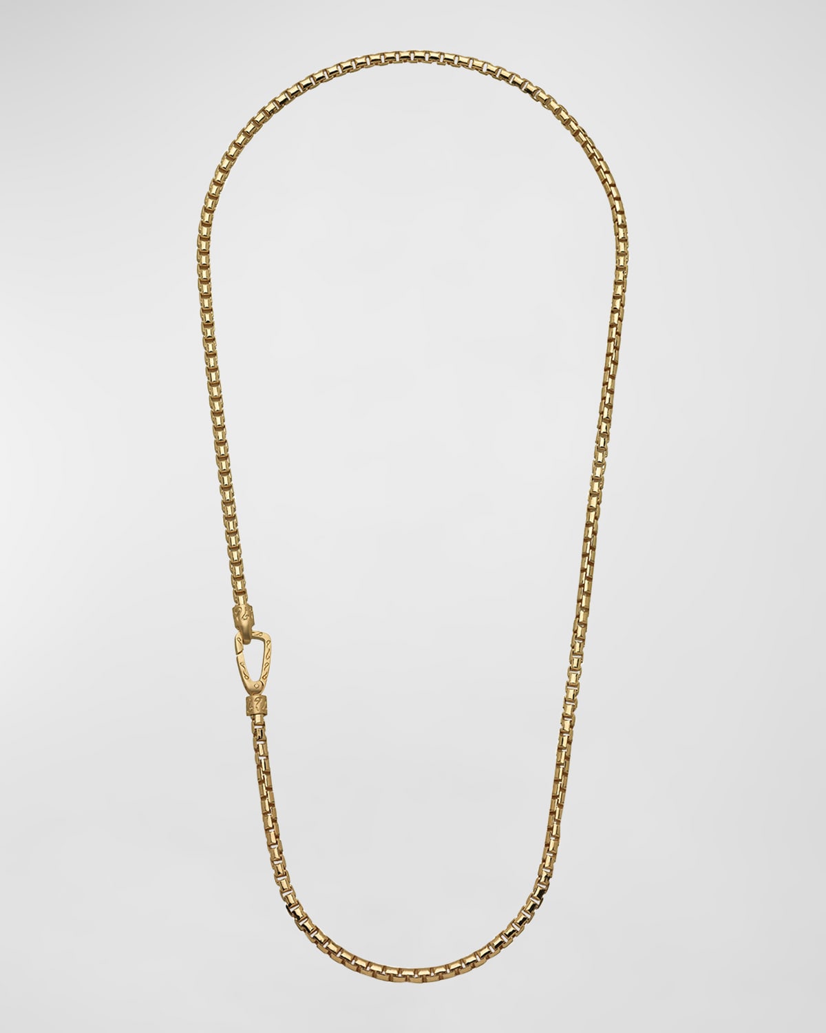 Men's Ulysses Box Chain Necklace in Gold, 62mm
