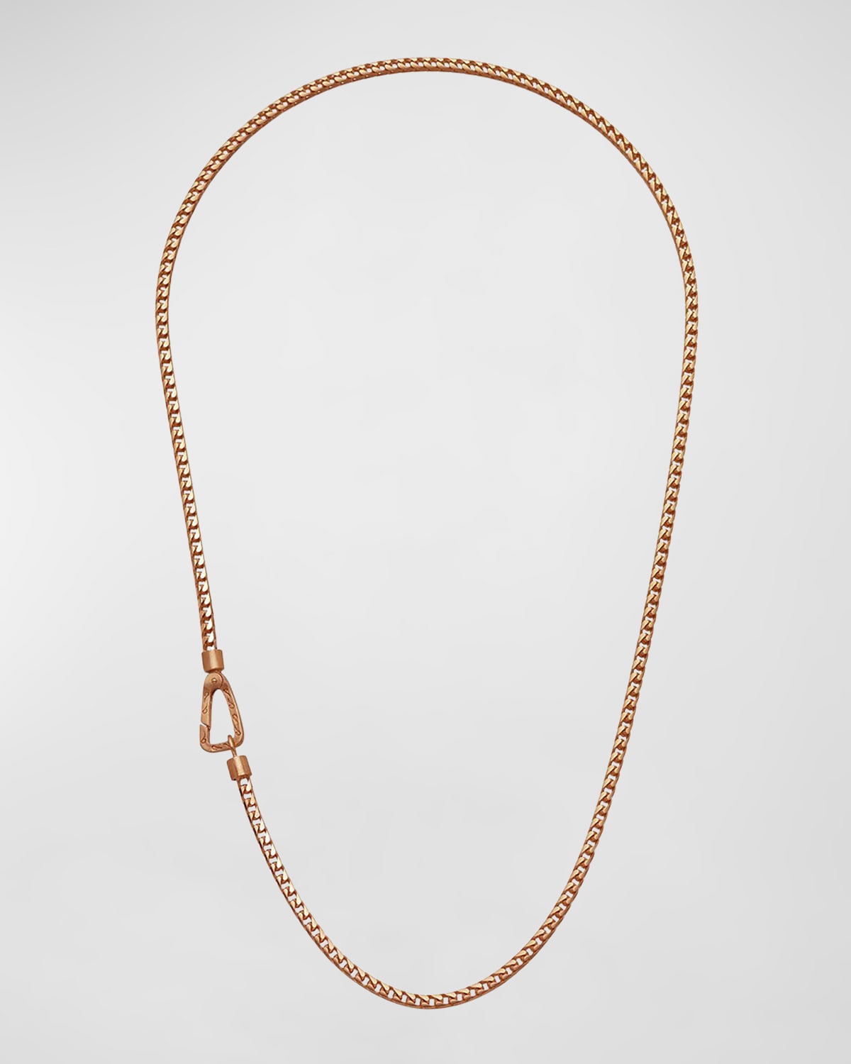 Men's Ulysses Franco Chain Necklace with Push Clasp in Gold, 57mm
