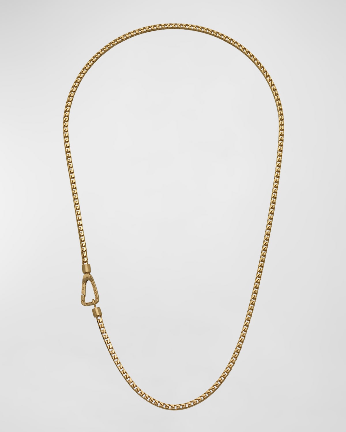 Men's Ulysses Franco Chain Necklace with Push Clasp in Gold, 57mm