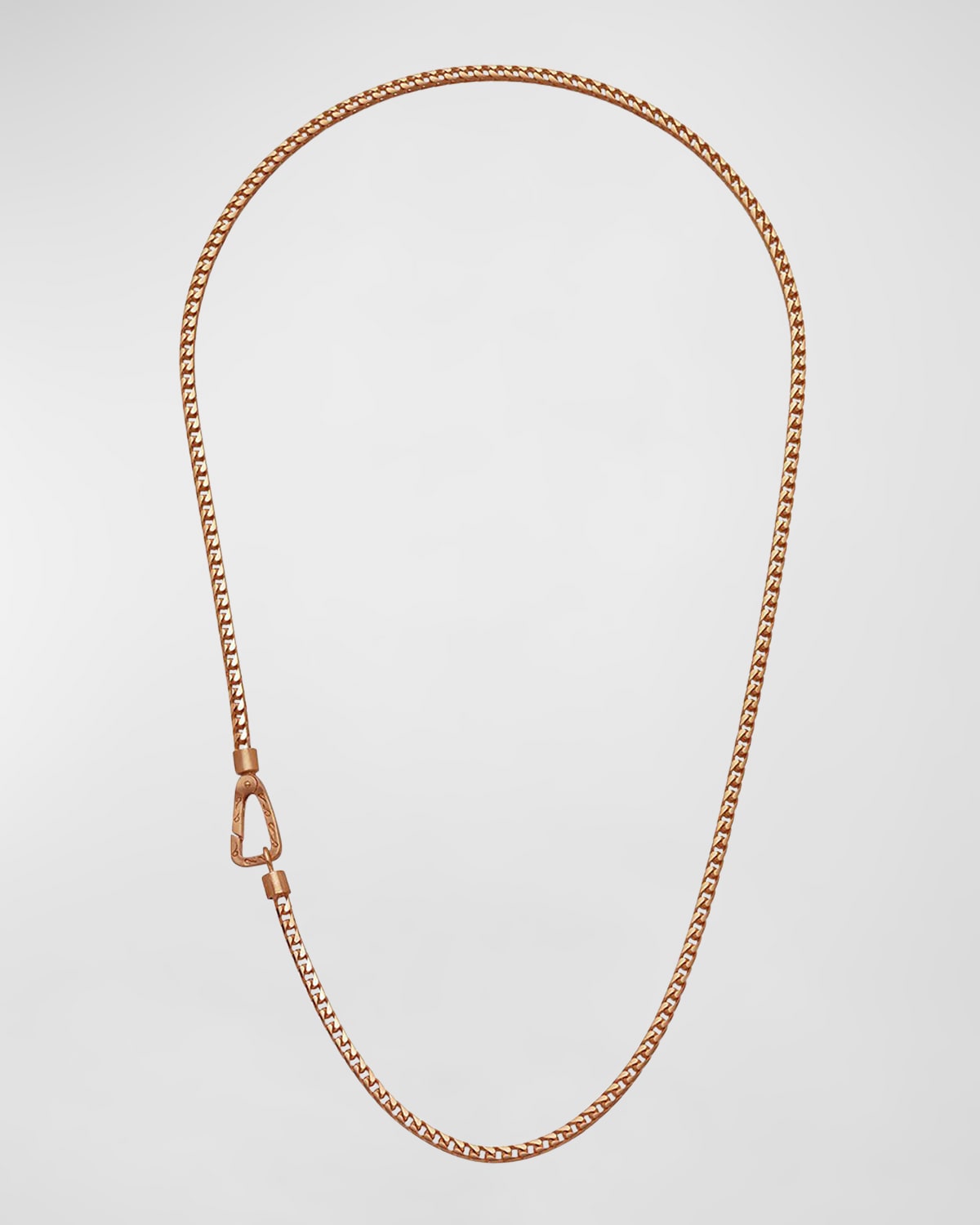 Shop Marco Dal Maso Men's Mesh Rose Gold Plated Silver Necklace With Matte Chain, 24"l
