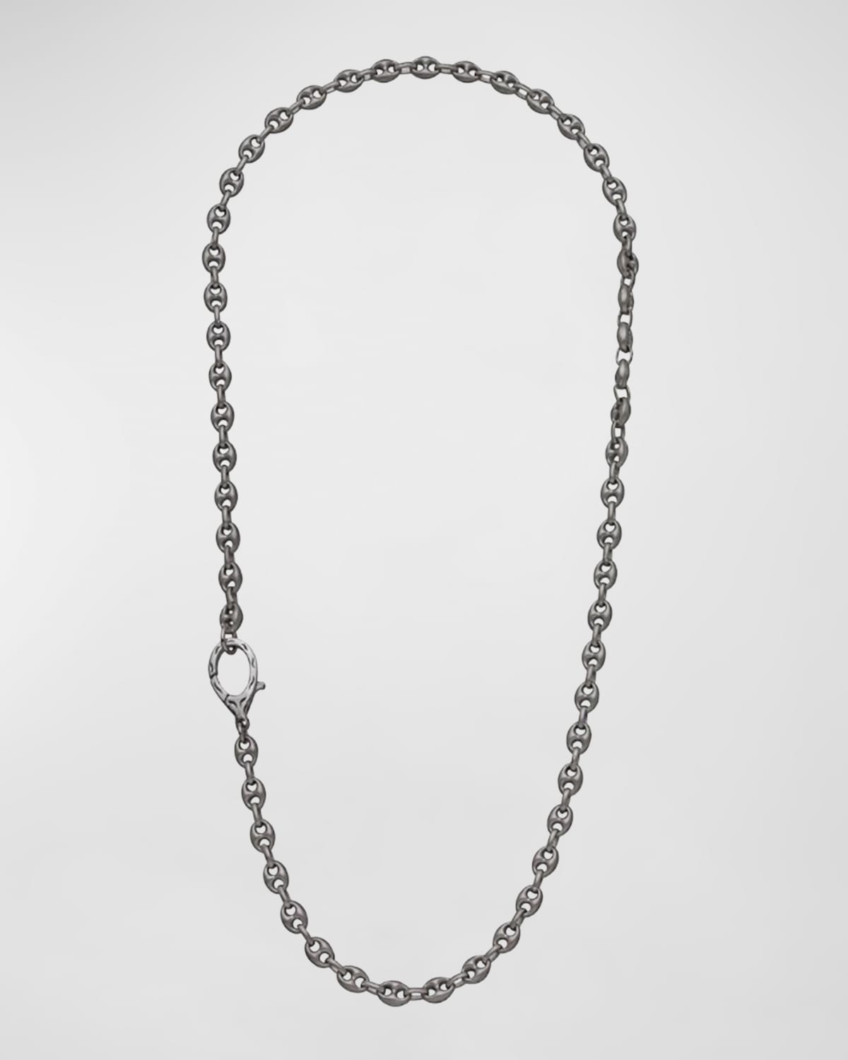 Men's Ulysses Marine Link Necklace in Silver, 57mm