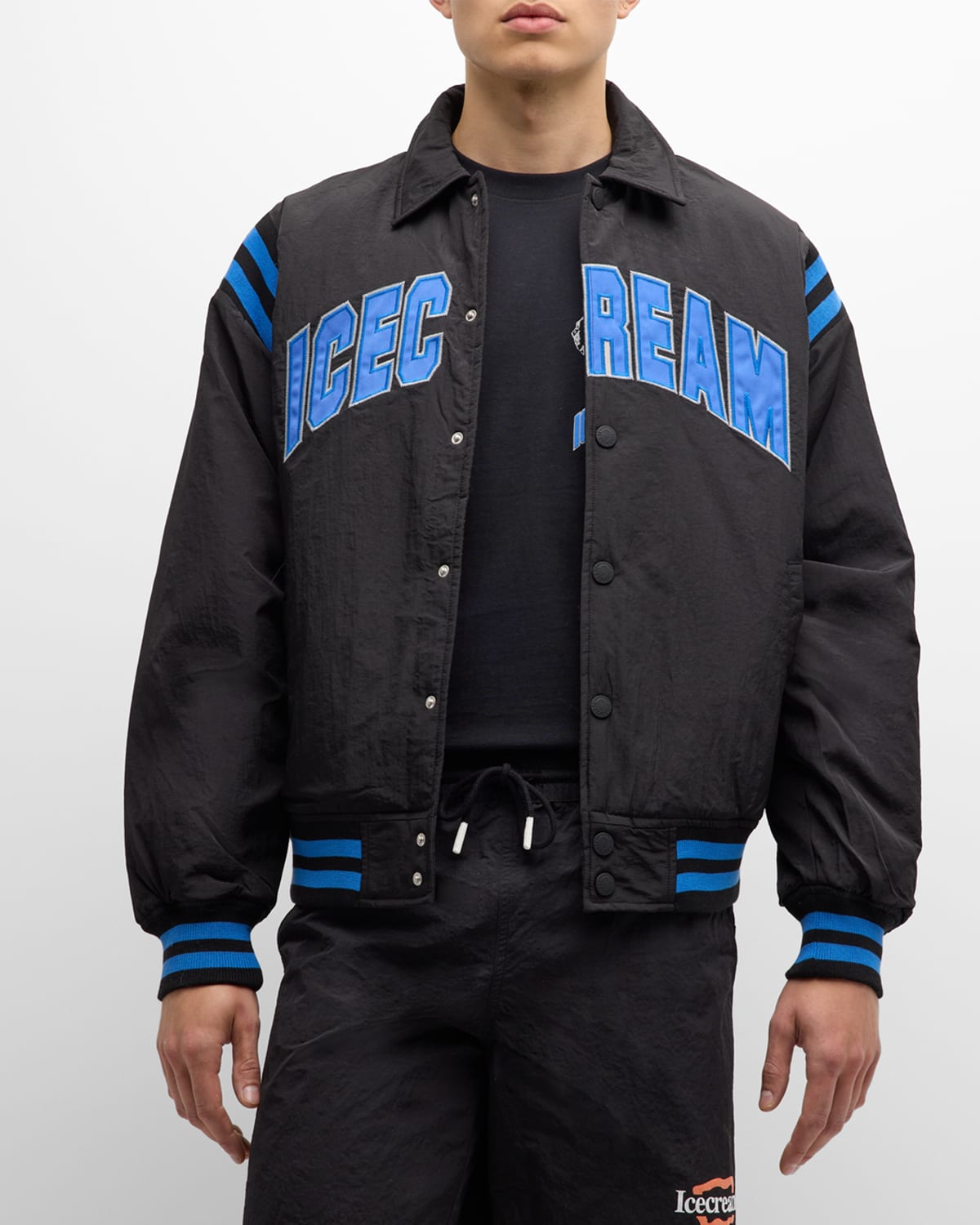 Shop Icecream Men's The Arch Bomber Jacket In Black