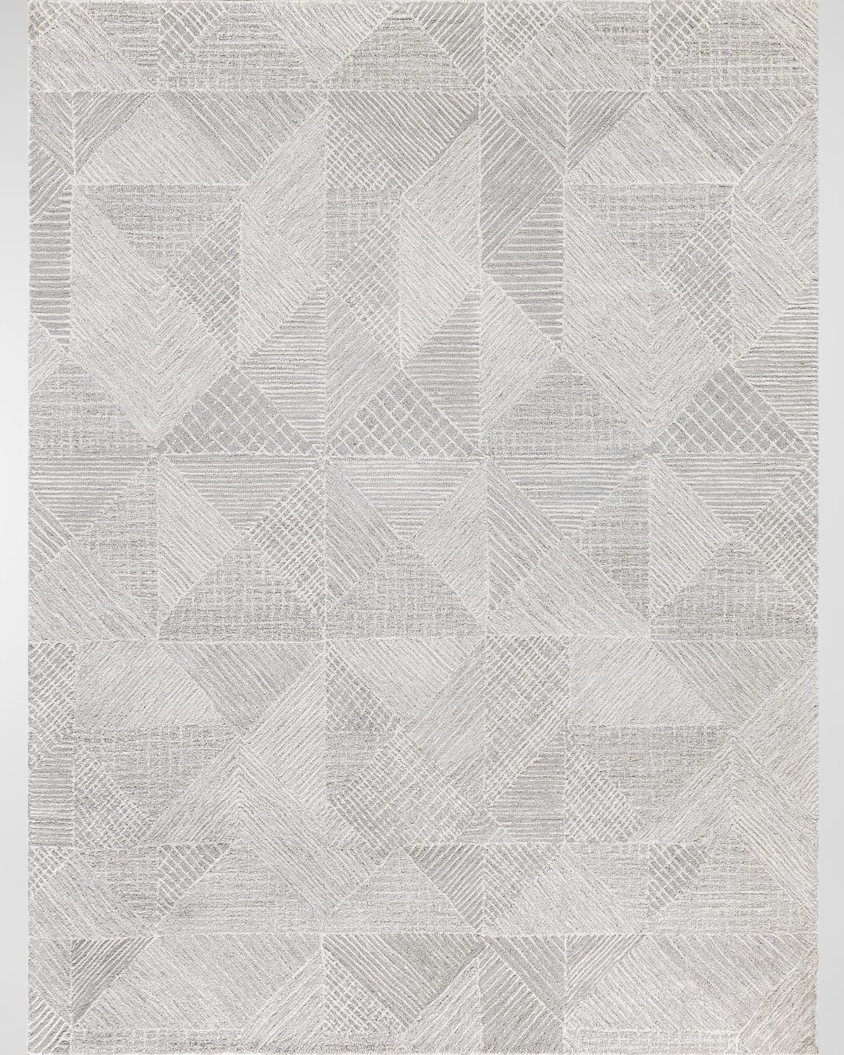 Exquisite Rugs Caprice Hand-tufted Rug, 12' X 15' In Silver, Ivory