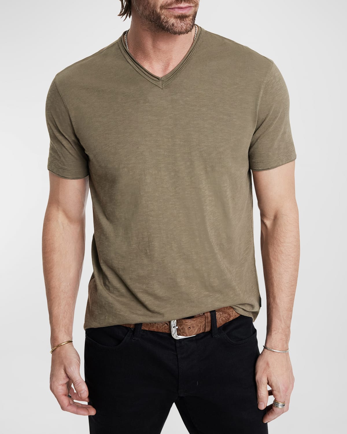 Men's Miles Slub V-Neck T-Shirt